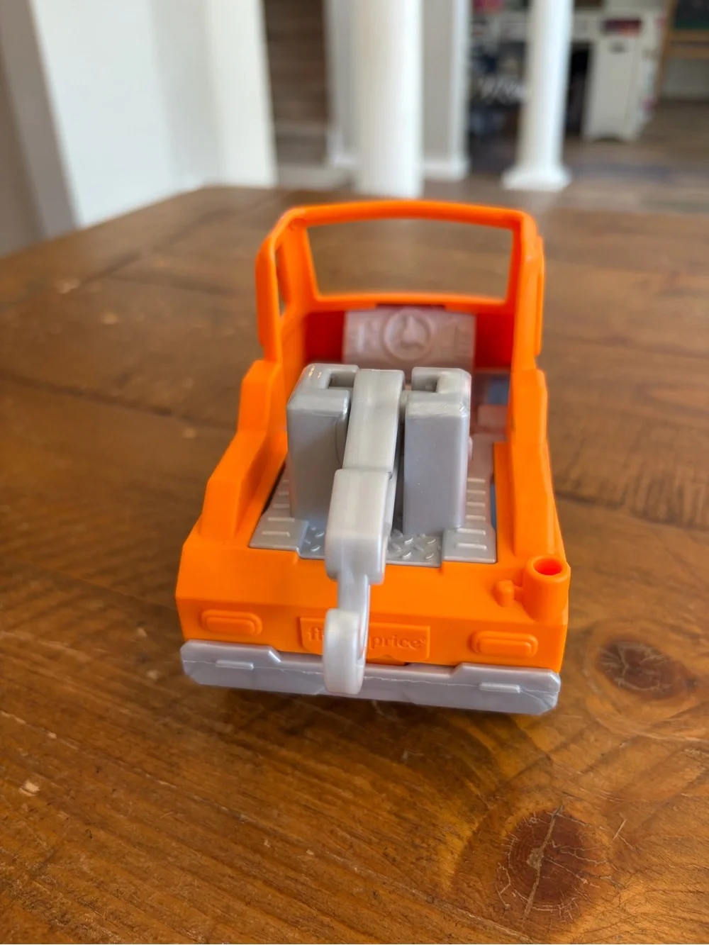 Fisher Price Little People orange tow truck as is
